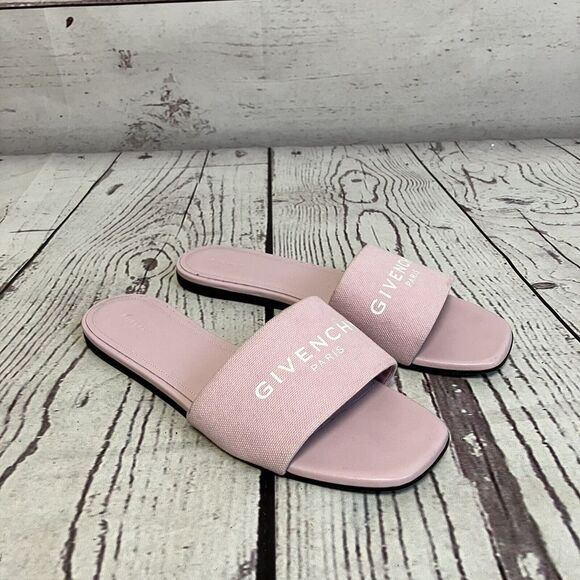 Givenchy Sandals Womens 39EU 9US‎ Old Pink Slide On Shoe 4G Flat Italy